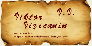 Viktor Vizićanin vizit kartica